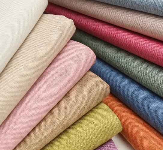 供应产品 海宁市许村海龙纺织厂经营部 新款沙发布料 加厚麻布面料